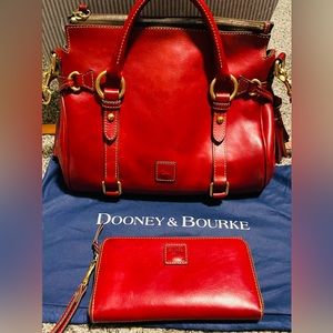 **LISTING UPDATED** Dooney & Bourke Florentine Leather Satchel AND Wallet bundle